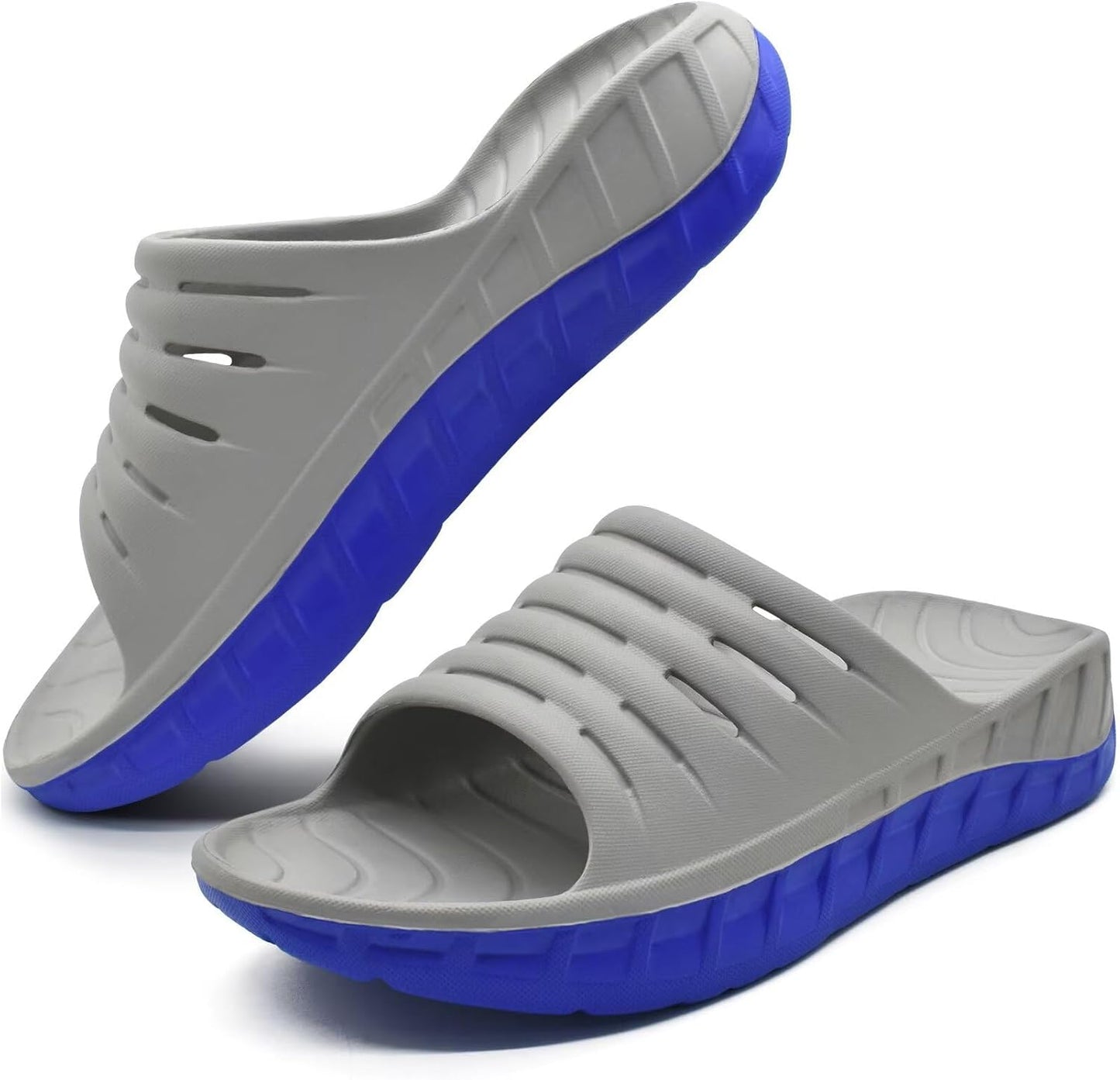 GPOS Mens Sport Recovery Sandals for Plantar Fasciitis Relief
