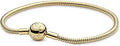 PANDORA Smooth Moments Snake Chain Charm Bracelet - 14K Gold Canvas