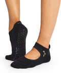 TAVI Womens Emma Non-Slip Pilates Socks - Low Profile Grip Socks