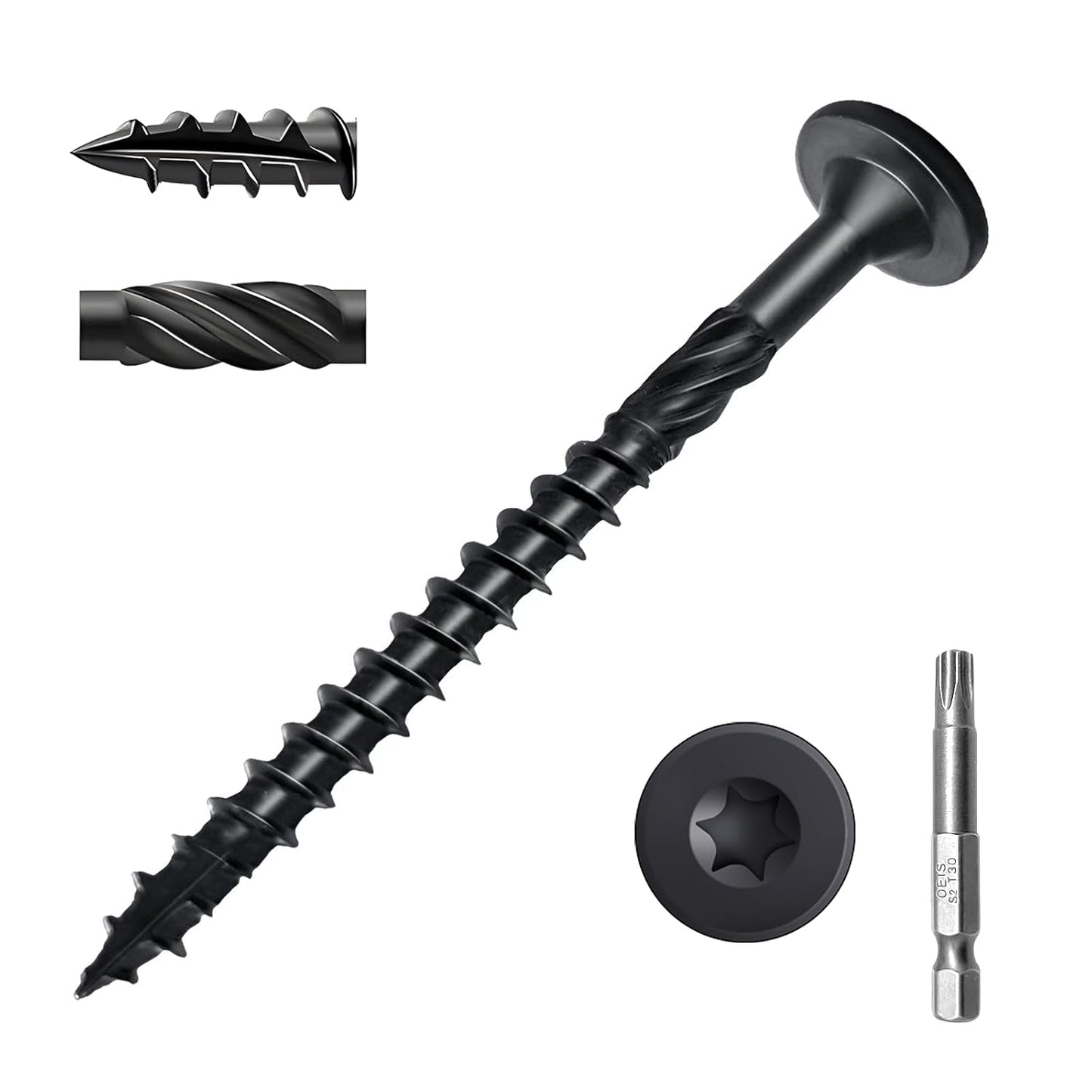8 Inch Heavy Duty Deck Screws for Timber and Landscaping Projects