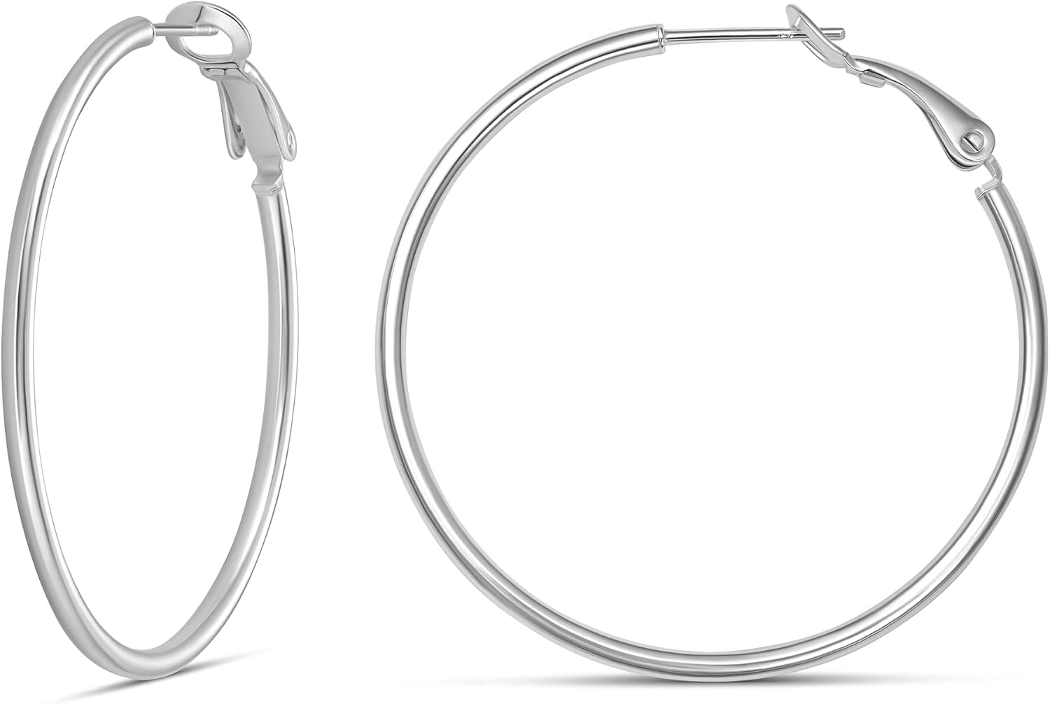 Sterling Silver Lightweight Paddle Back Hoop Earrings Review