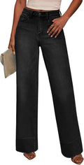 KUNMI Jeans for Women Wide Leg Baggy High Waist Trendy Style