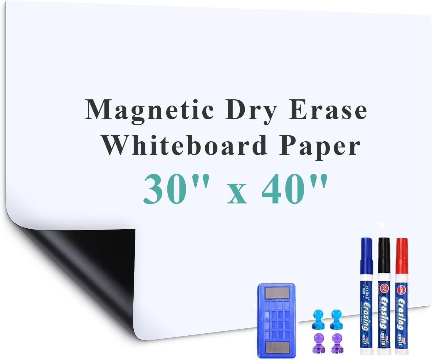 Magnetic Dry Erase Whiteboard Paper for Home and Office Use