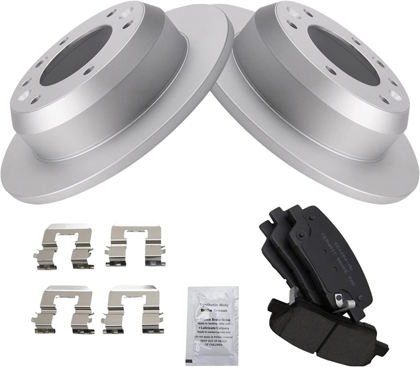 TRQ Rear Brake Pad & Rotor Kit for Hyundai Entourage & Kia Sedona