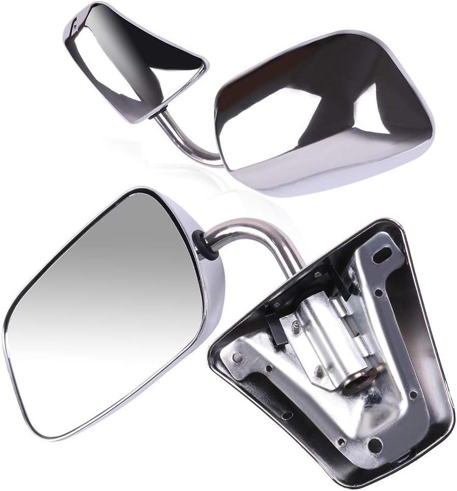 Folding Chrome Side Mirrors for 1973-91 Chevy GMC Vehicles
