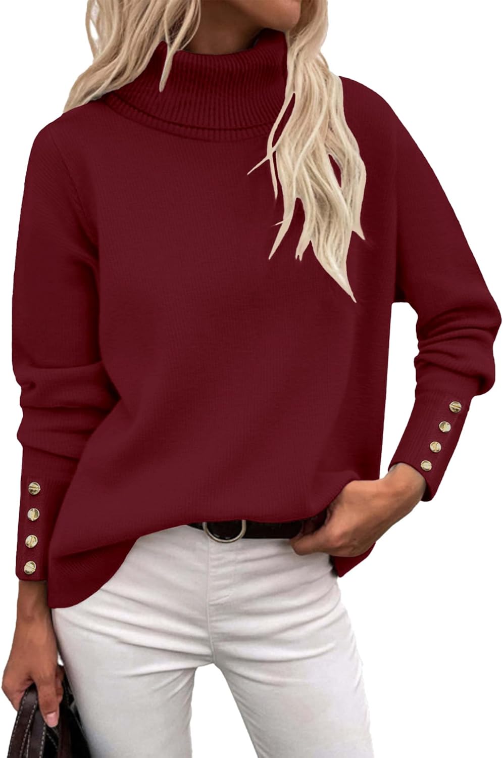 Rapbin Turtleneck Sweaters for Women - Stylish and Cozy Knit