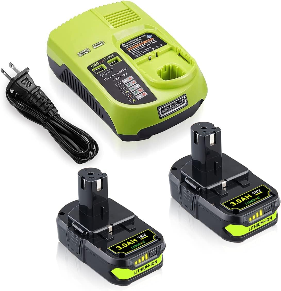 P102 3.0Ah 2Pack Lithium-ion Replacement for Ryobi Tools