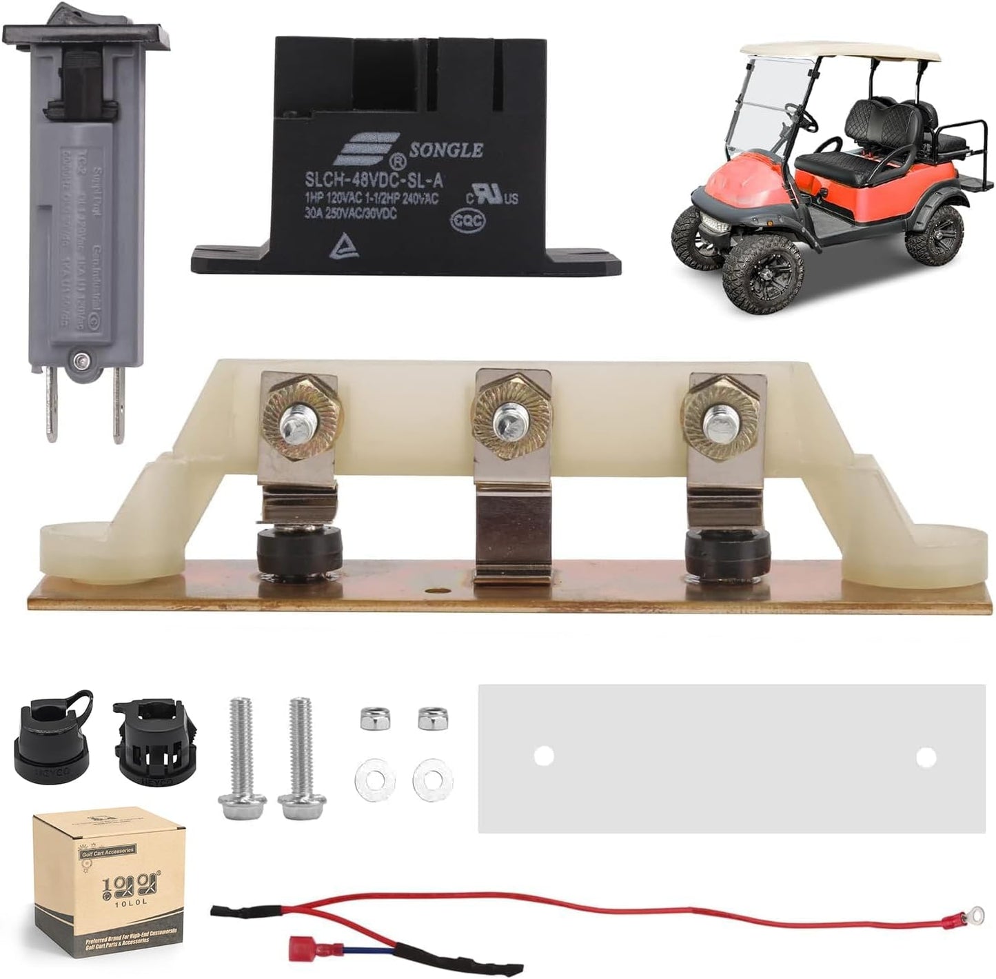 Club Car Powerdrive 48V Charger Repair Kit - OEM Parts Included