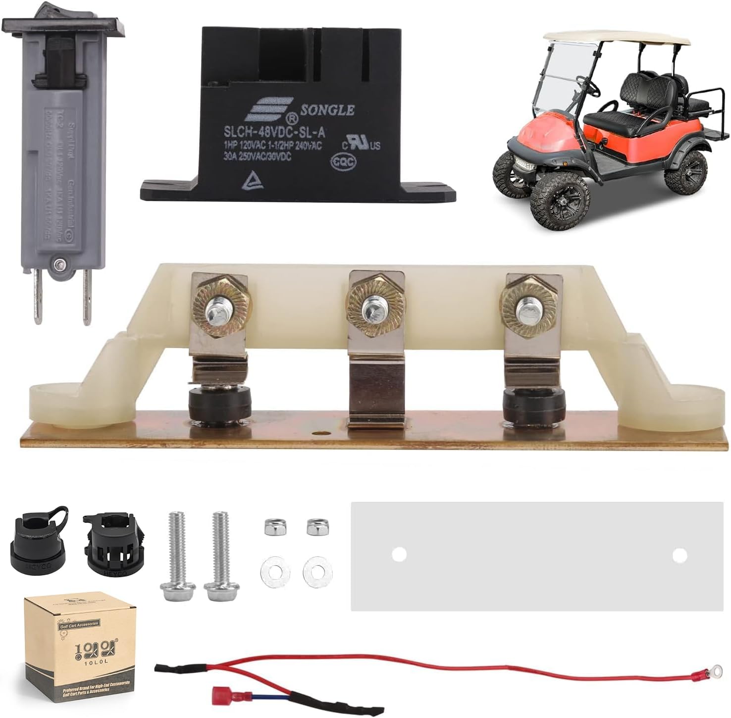 Club Car Powerdrive 48V Charger Repair Kit - OEM Parts Included
