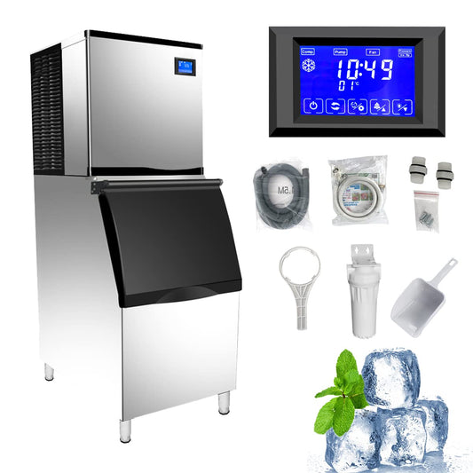 1000 Lbs/24H CMICE Vertical Ice Maker - Stainless Steel