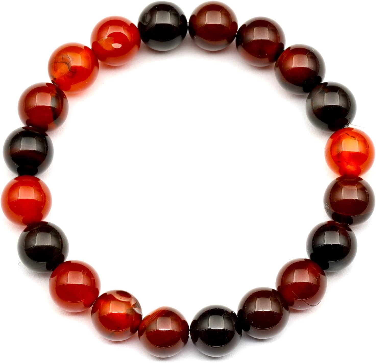 Natural Fluorite Beaded Stretchy Bracelet for Healing and Style