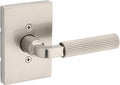 Kwikset Mirada Reeded Dummy Door Handle Satin Nickel - Single Sided