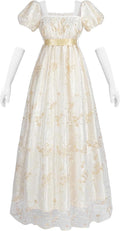 Regency Dress for Women Victorian Ball Gown - Elegant 1800s Style