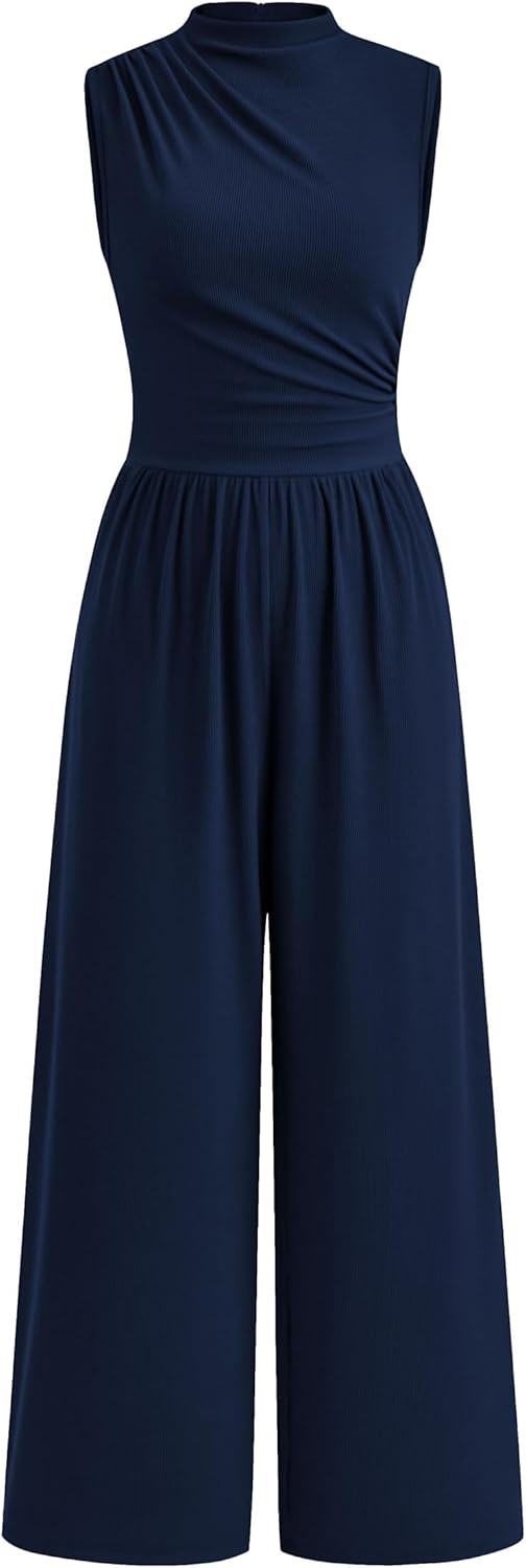 PRETTYGARDEN Womens Summer Jumpsuits Dressy Casual One Piece