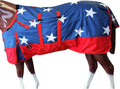 American Flag 74 in HILASON 1200D Winter Waterproof Horse Blanket