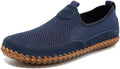 Men's Genuine Leather Loafer Shoes Slip On Soft Walking Shoes