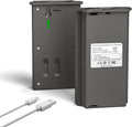 2packs Hunting Camera Rechargeable Batteries Pack 6000mAh - Long Life