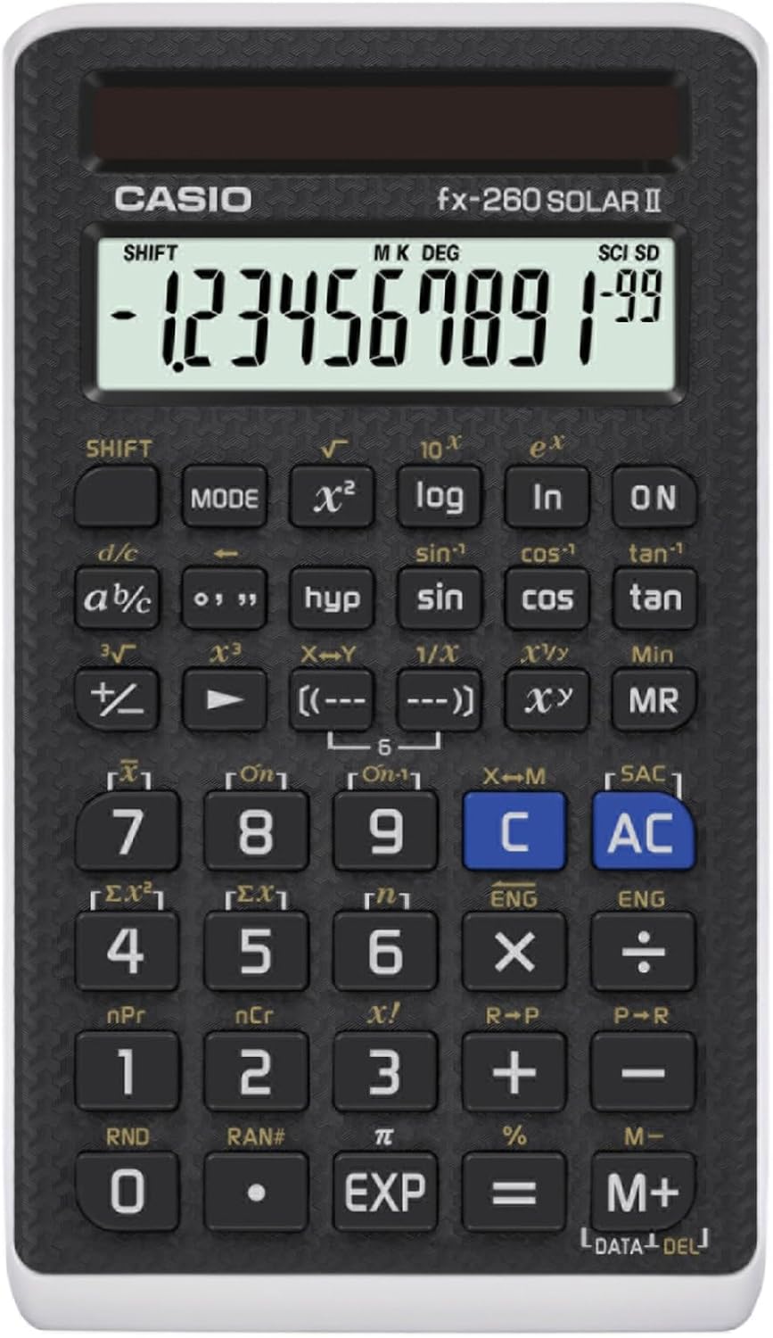 Casio fx-260SOLARII Scientific Calculator - Solar Powered