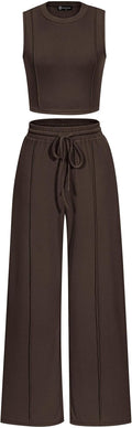 PRETTYGARDEN Women's Summer 2 Piece Loungewear Set - Comfortable Yoga
