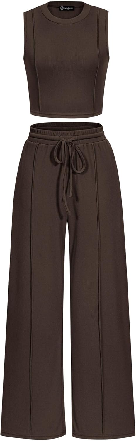 PRETTYGARDEN Women's Summer 2 Piece Loungewear Set for Comfort