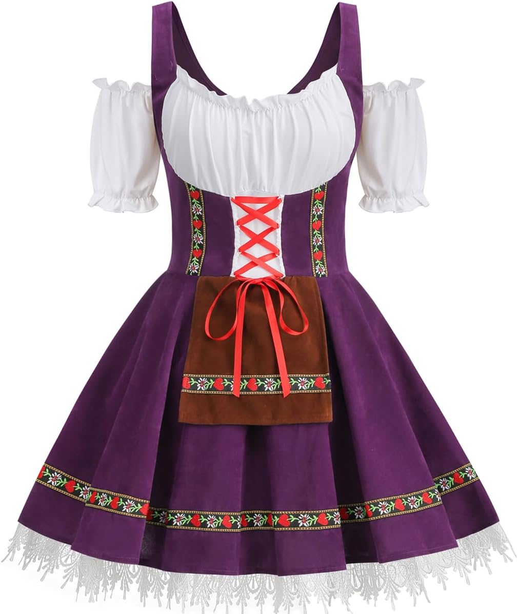 GRAJTCIN Womens Oktoberfest Costume for Halloween and Carnival