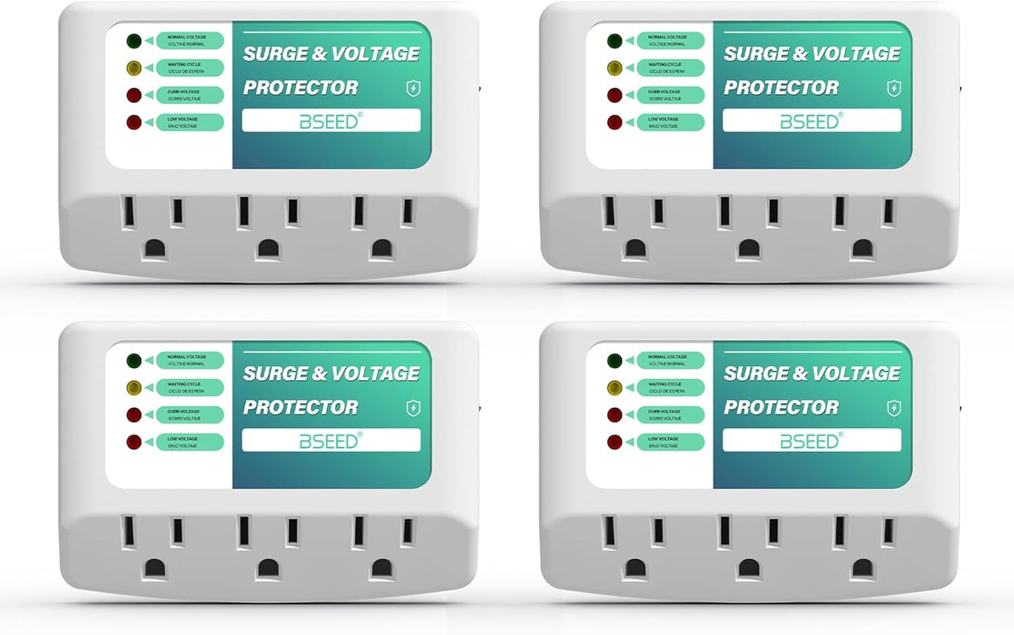 BSEED 3 Outlet Surge Protector for Home Appliances and TV