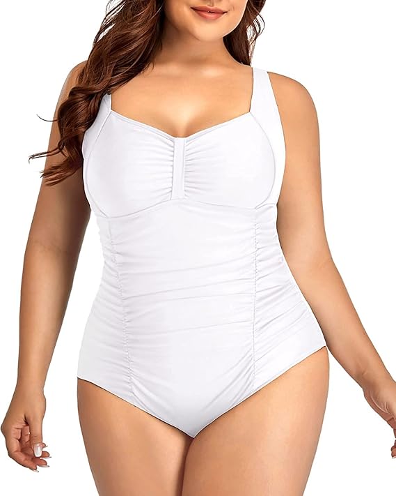 Daci Women Plus Size One Piece Swimsuits for Tummy Control