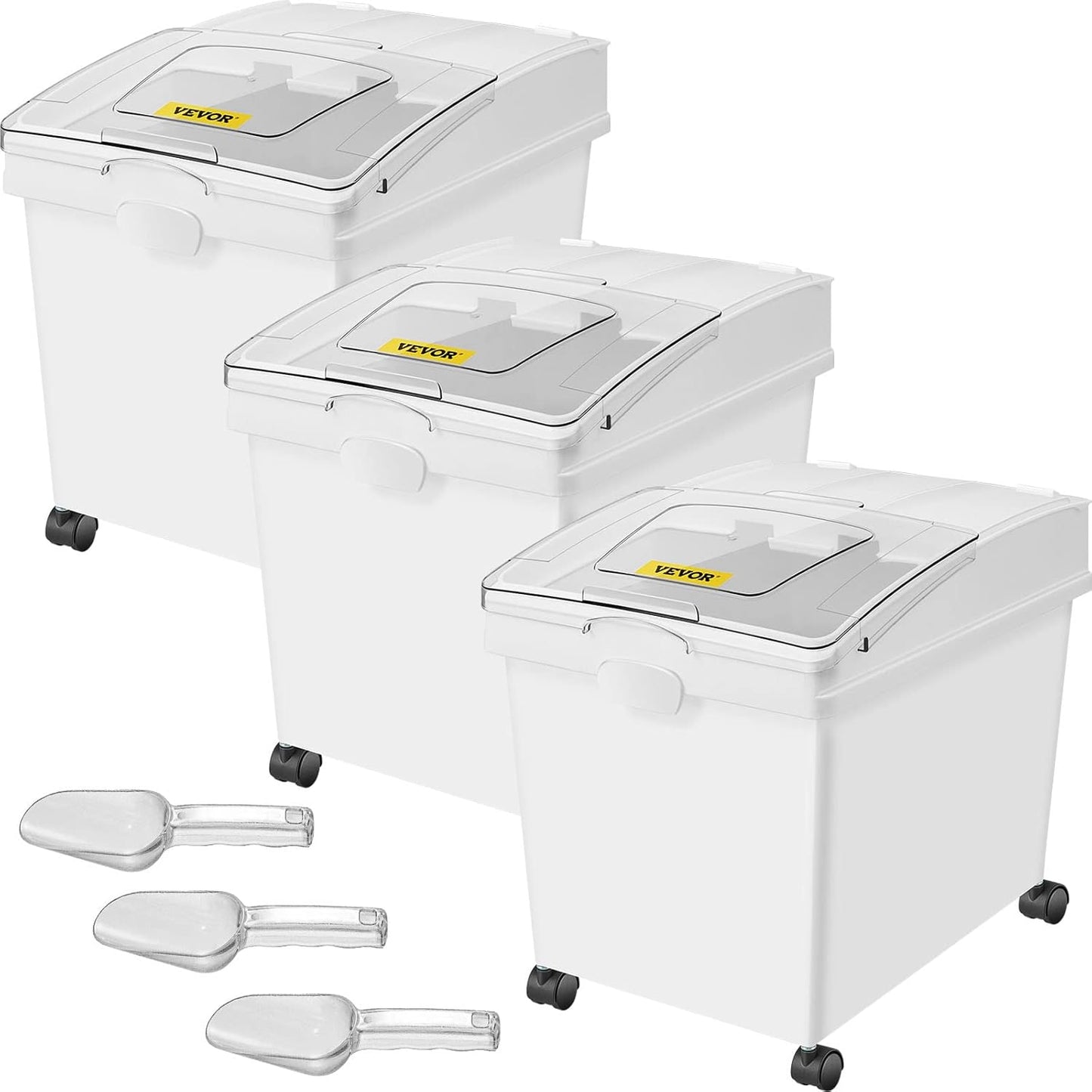 VEVOR Ingredient Bin with Scoop and Sliding Lid for Storage
