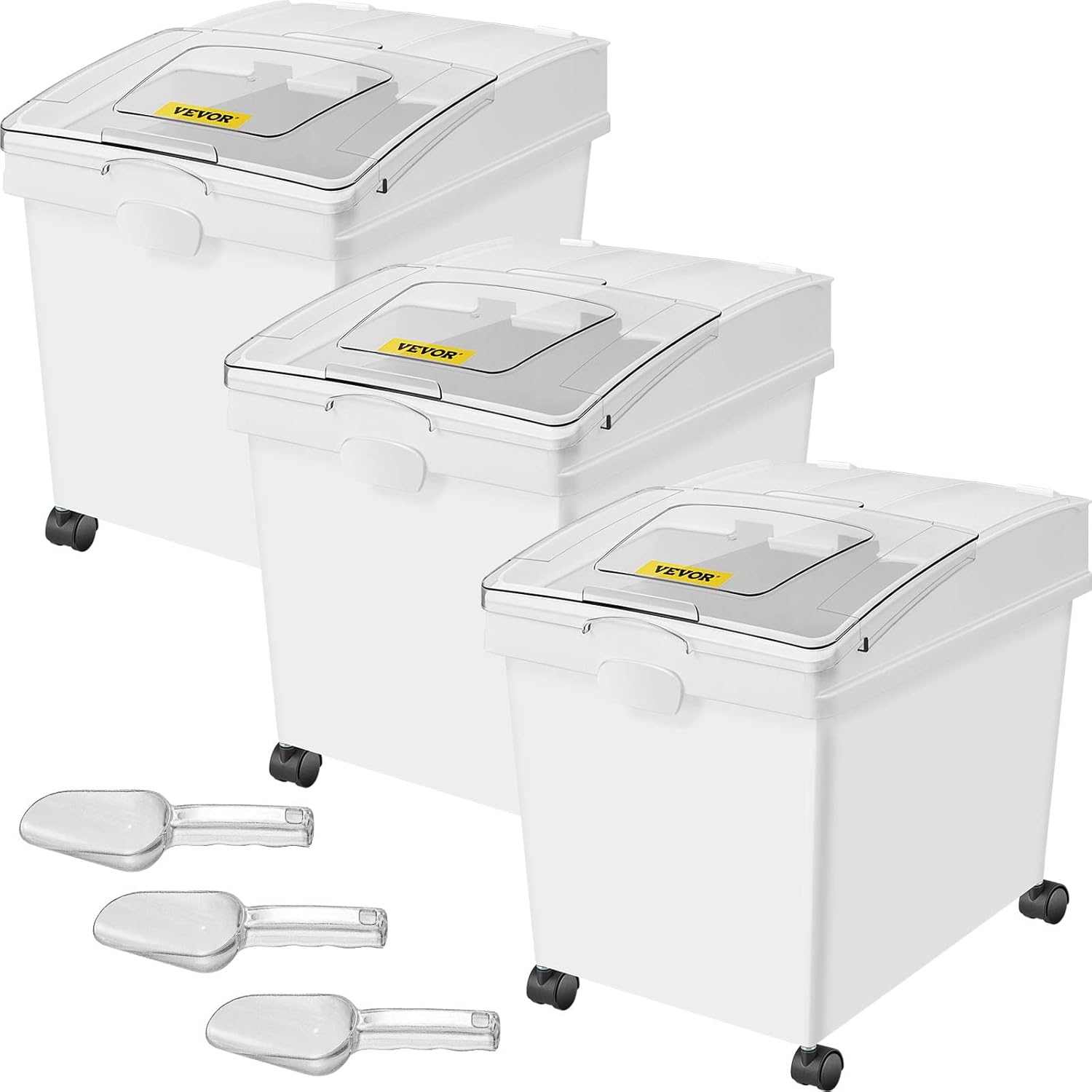 VEVOR Ingredient Bin with Scoop and Sliding Lid for Storage