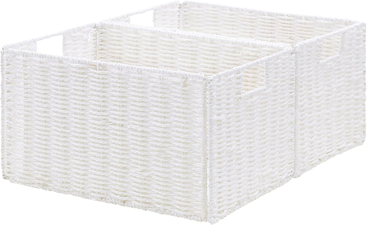 Vagusicc Wicker Storage Basket Set for Organizing and Style
