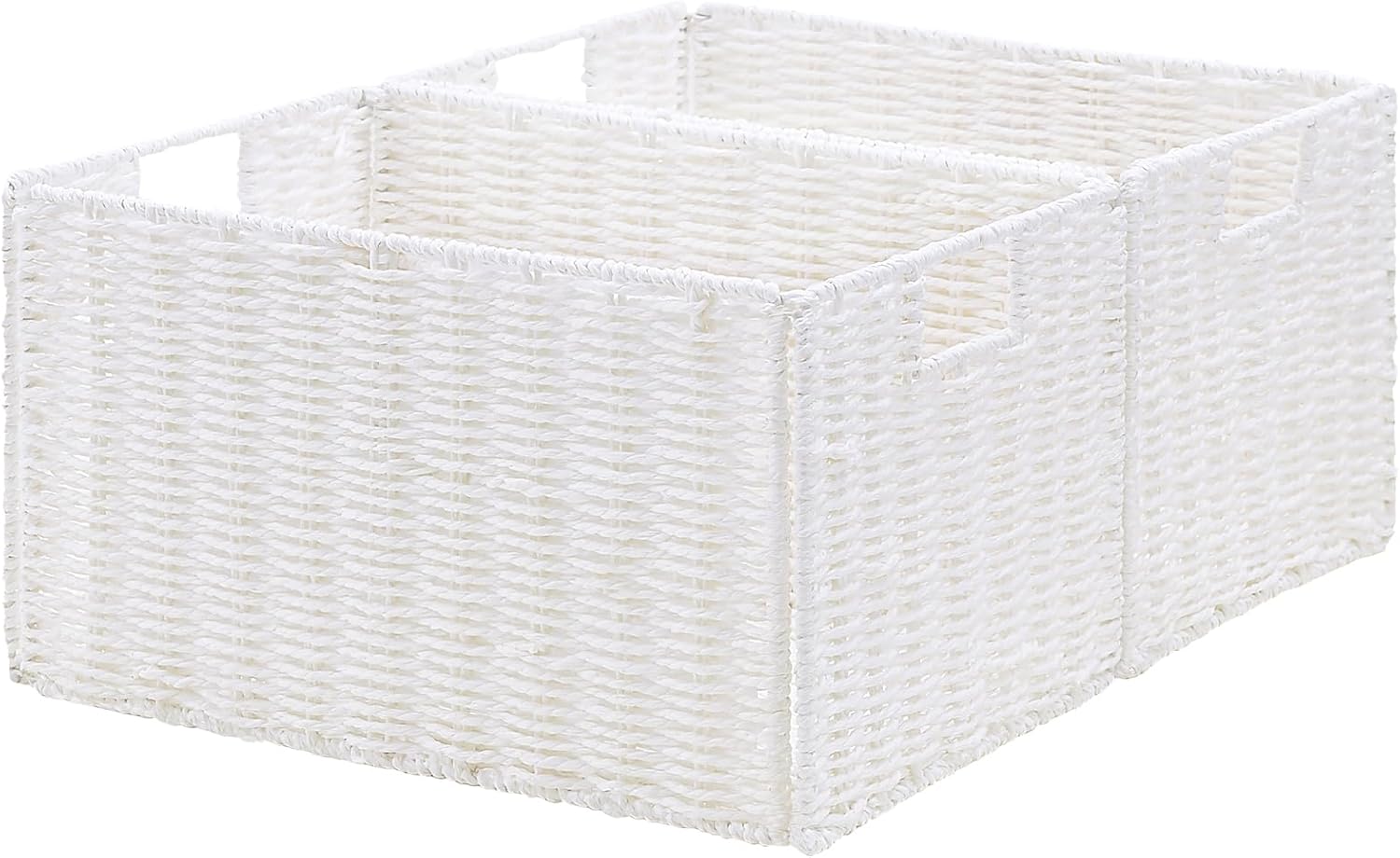 Vagusicc Wicker Storage Basket Set for Organizing and Style