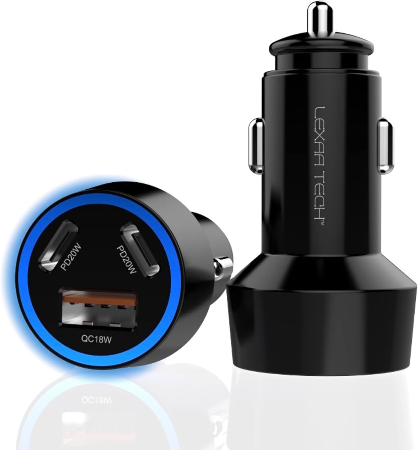 Double Fast Charge: LEXAA TECH 58W Car Charger