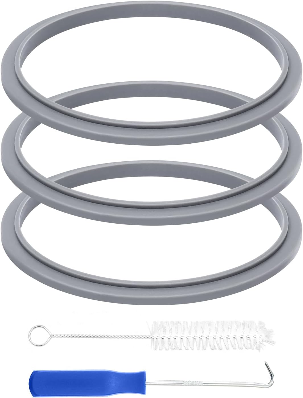Nutribullet Gasket Replacement Kit - 3 Rings + Tiny Hook & Brush - PROKITCHEN