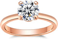 1CT Moissanite Engagement Ring for Women - D Color VVS1, 925 Silver