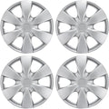 BDK Hubcaps OEM Style Replica Wheel Cover 15in Silver - 4 Piece Set