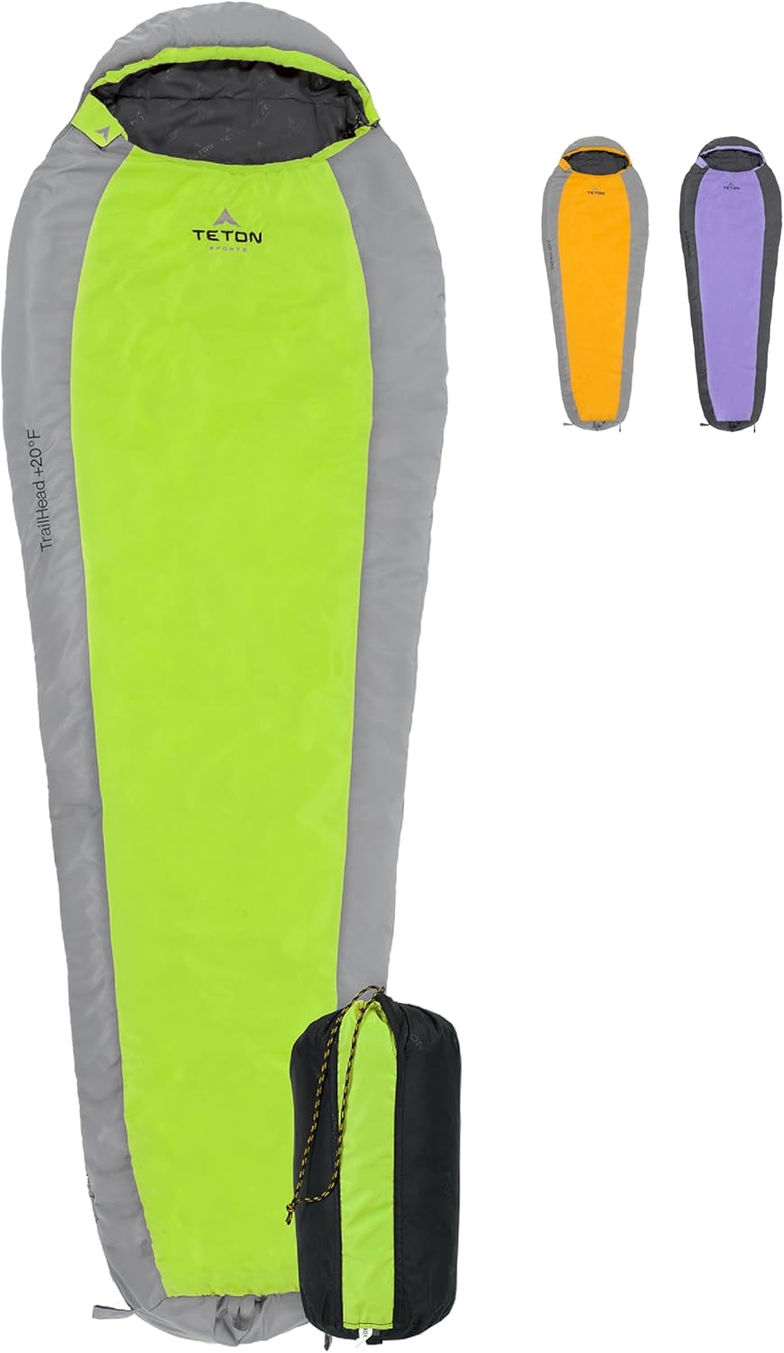 TETON Sports Lightweight Mummy Sleeping Bag Set