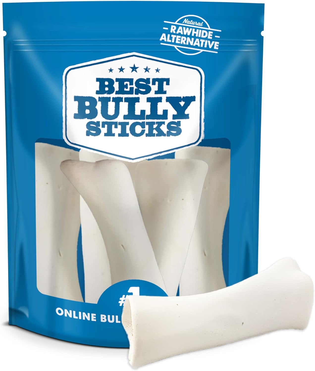 Best Bully Sticks 5-6 Inch Hollow Shin Bones for Dogs - 5 Count