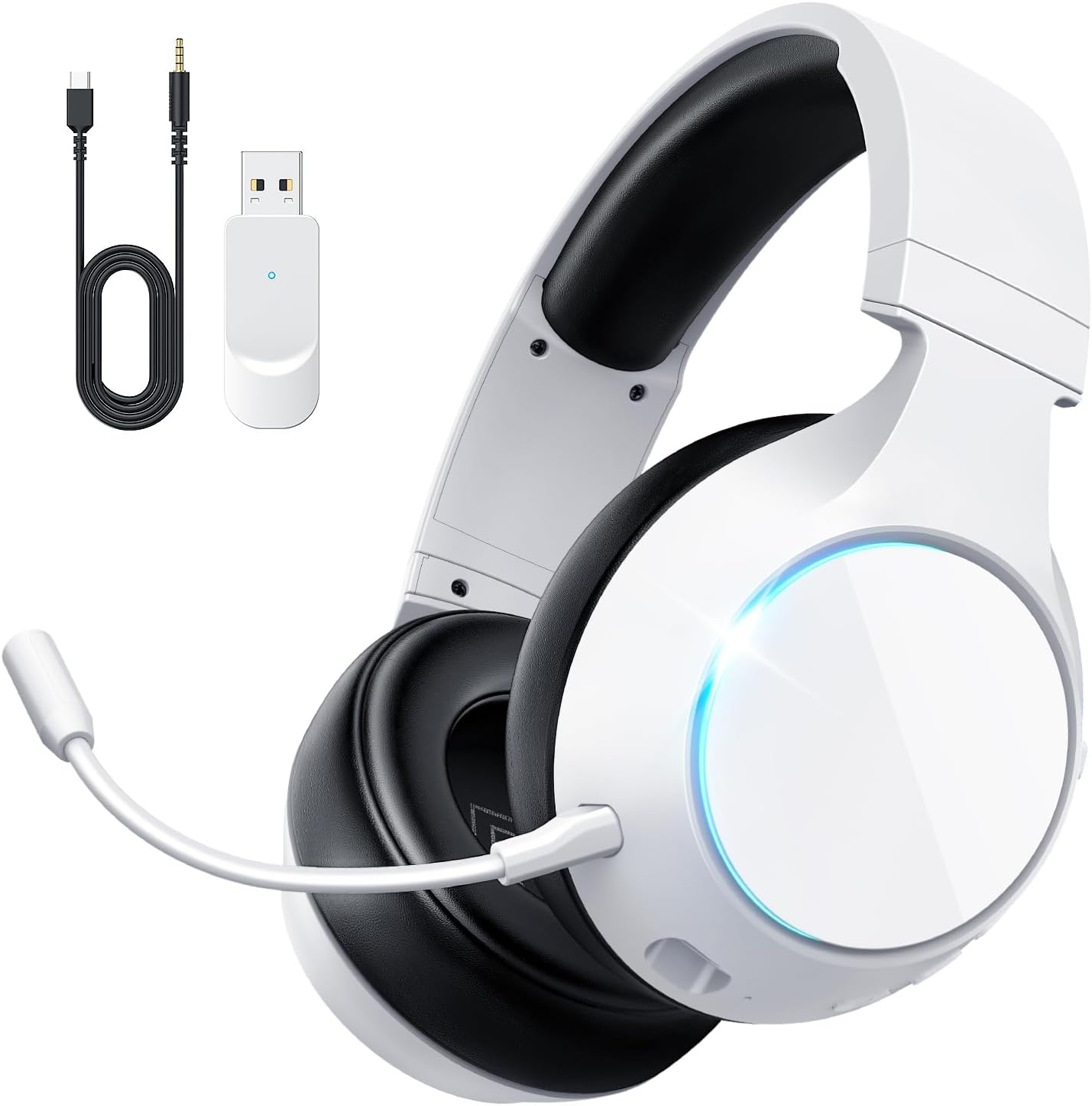 YPBDAN Wireless Gaming Headset: 60H Battery, ENC Mic