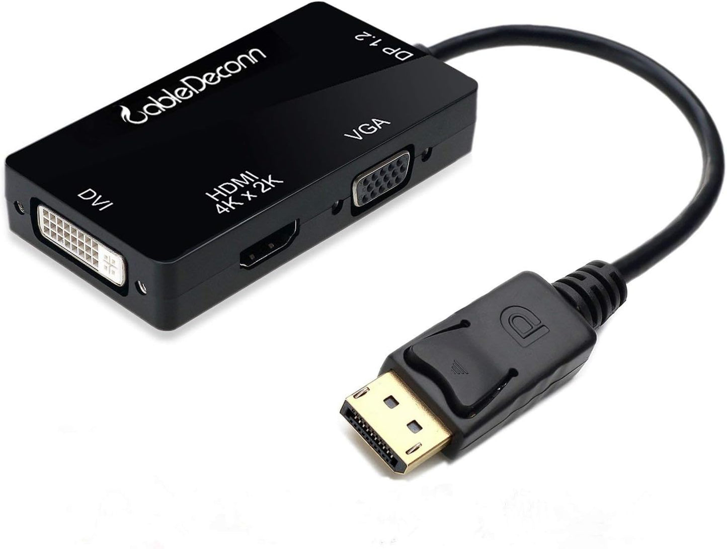 CABLEDECONN 4K DisplayPort to HDMI Converter