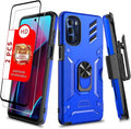 Military Grade Phone Case with Ring Card Holder for Moto G Stylus 5G