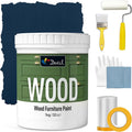 Crow Black Blue Matte Finish Furniture Paint 32 Oz - Complete Tool Kit