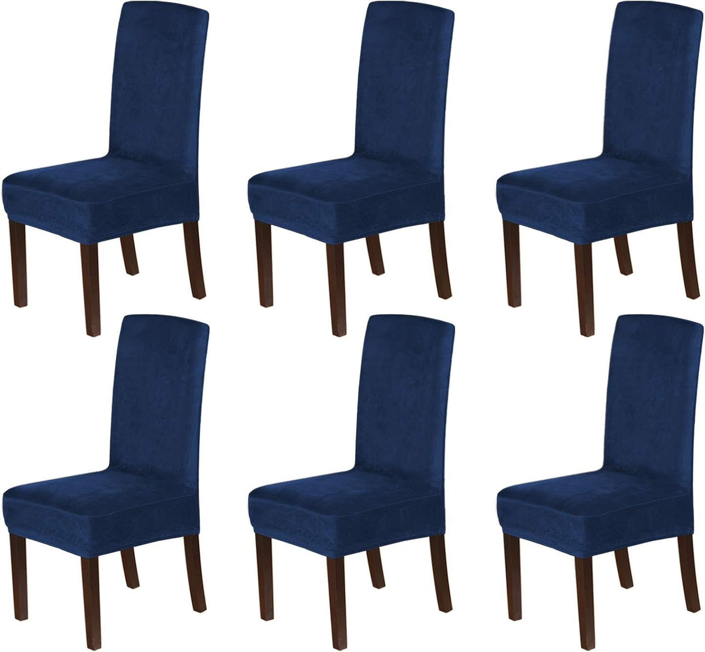 Velvet Dining Chair Covers for Dining Room Set of 6 Slipcovers