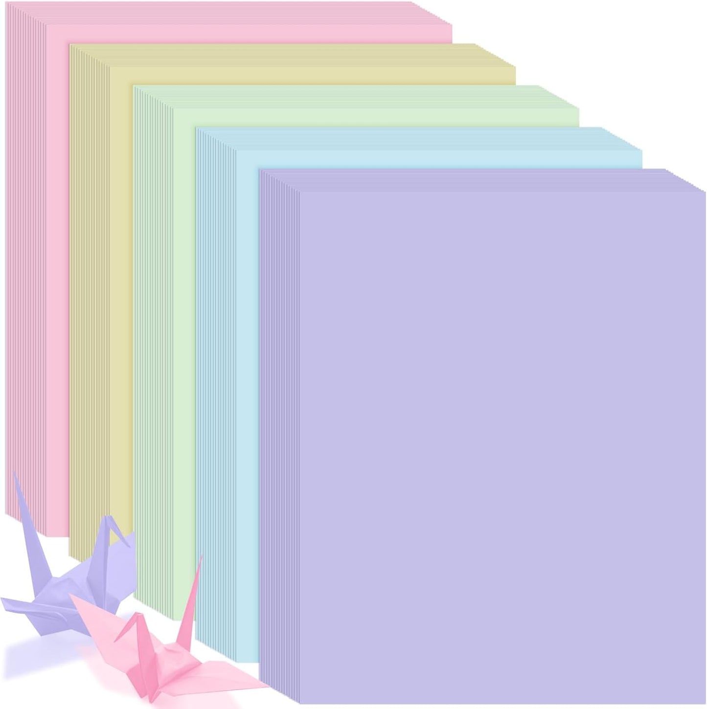 Cholemy 250 Sheets Colored Cardstock for Crafting and Printing