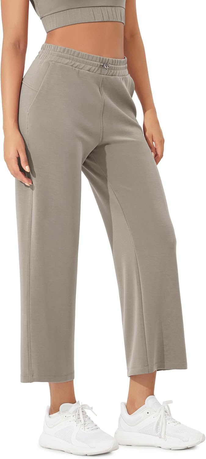 ODODOS Women's Modal Soft Wide Leg Pants for Casual Comfort