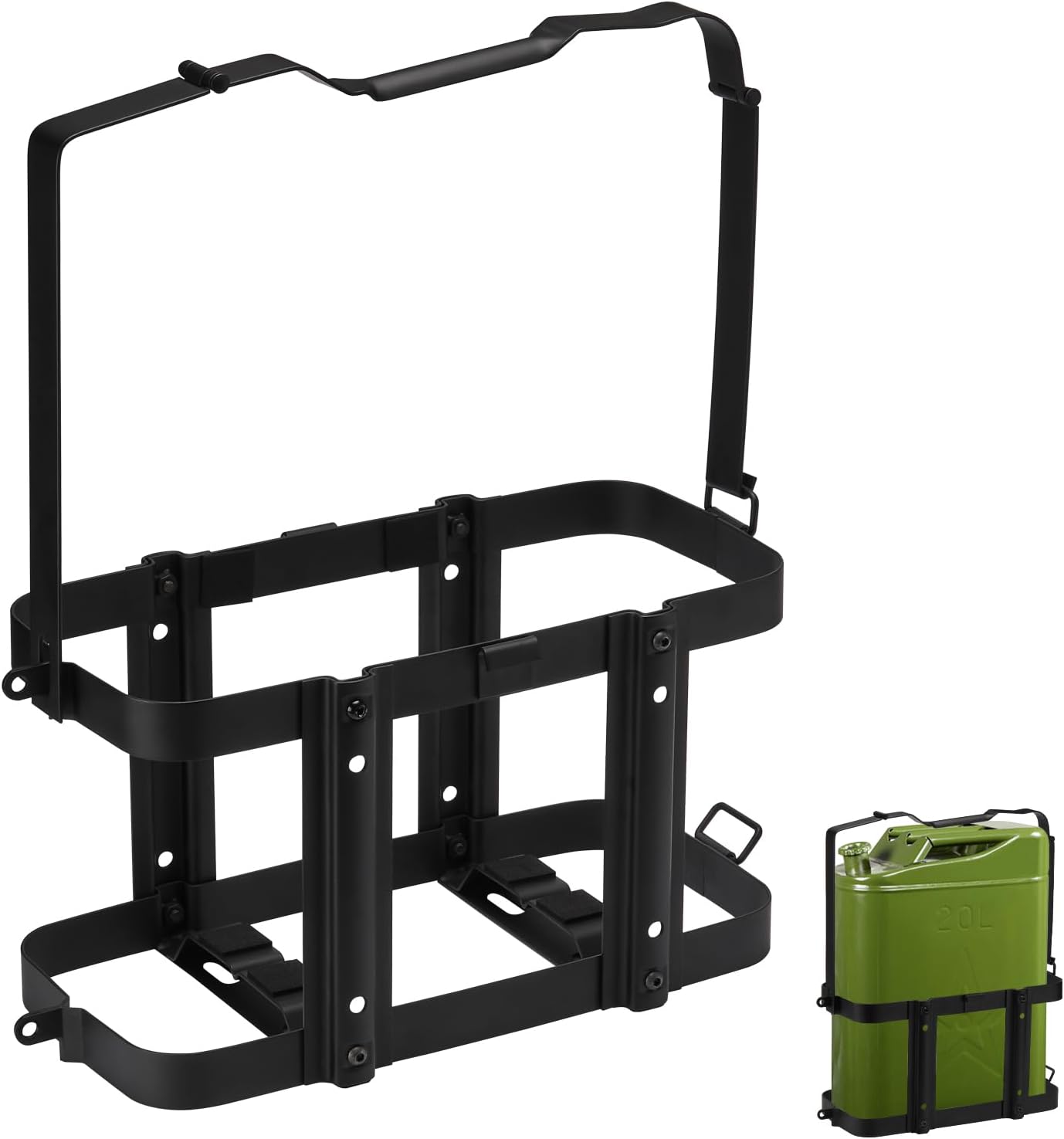 Mayouko Lockable Jerry Can Holder Rack for 5 Gallon Cans