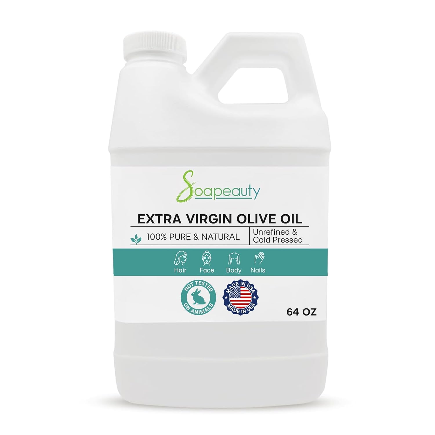Soapeauty Extra Virgin Olive Oil for Skin, Hair, and Soap Making
