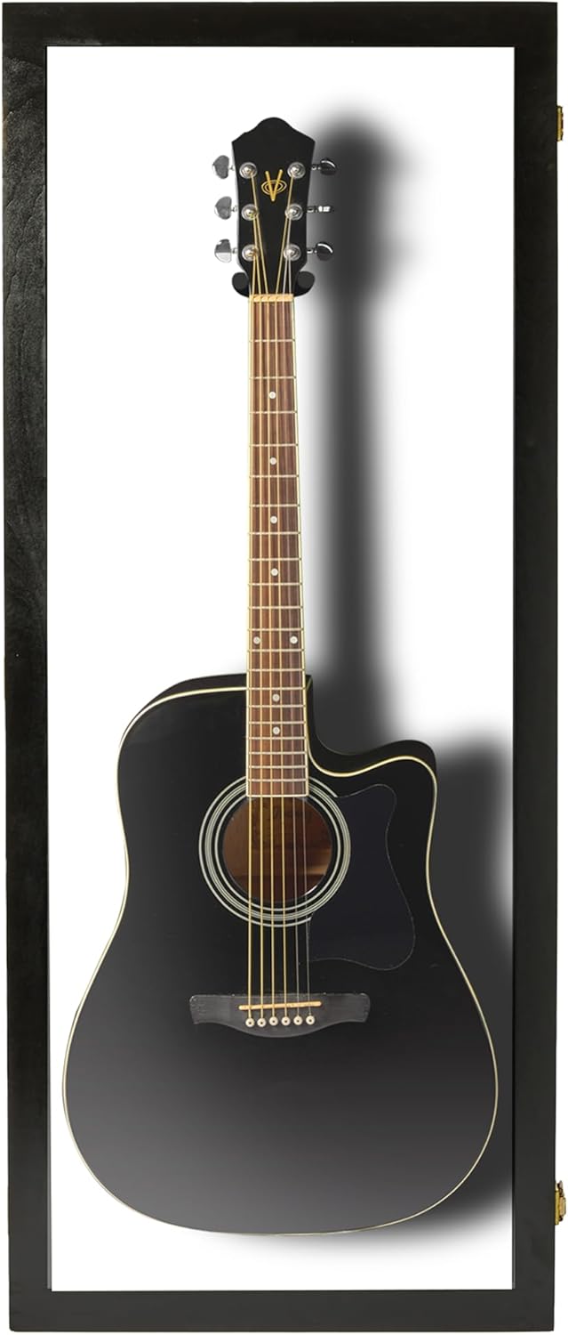 Acoustic Guitar Display Case for Stylish Wall Mounting