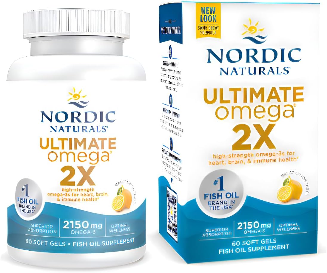 Nordic Naturals Ultimate Omega 2X Fish Oil for Heart & Brain