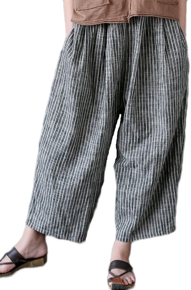 Minibee Women's Wide Leg Harem Pants for Casual Comfort