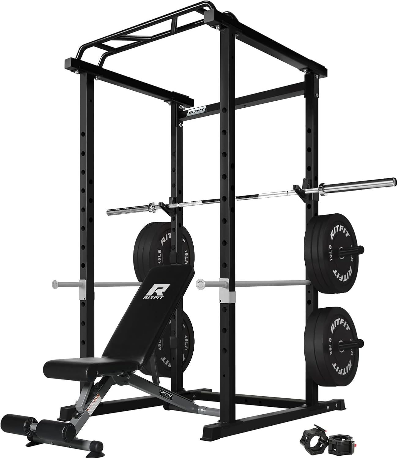 RitFit Power Cage: 1000LB Capacity, Versatile Home Gym